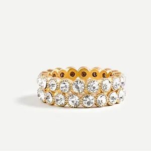 JCrew Crystal Ring. Size 6